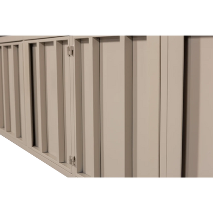 Woood Level Dressoir TV Meubel Metaal Zand 44x160cm - KwaliteitWonen.nl