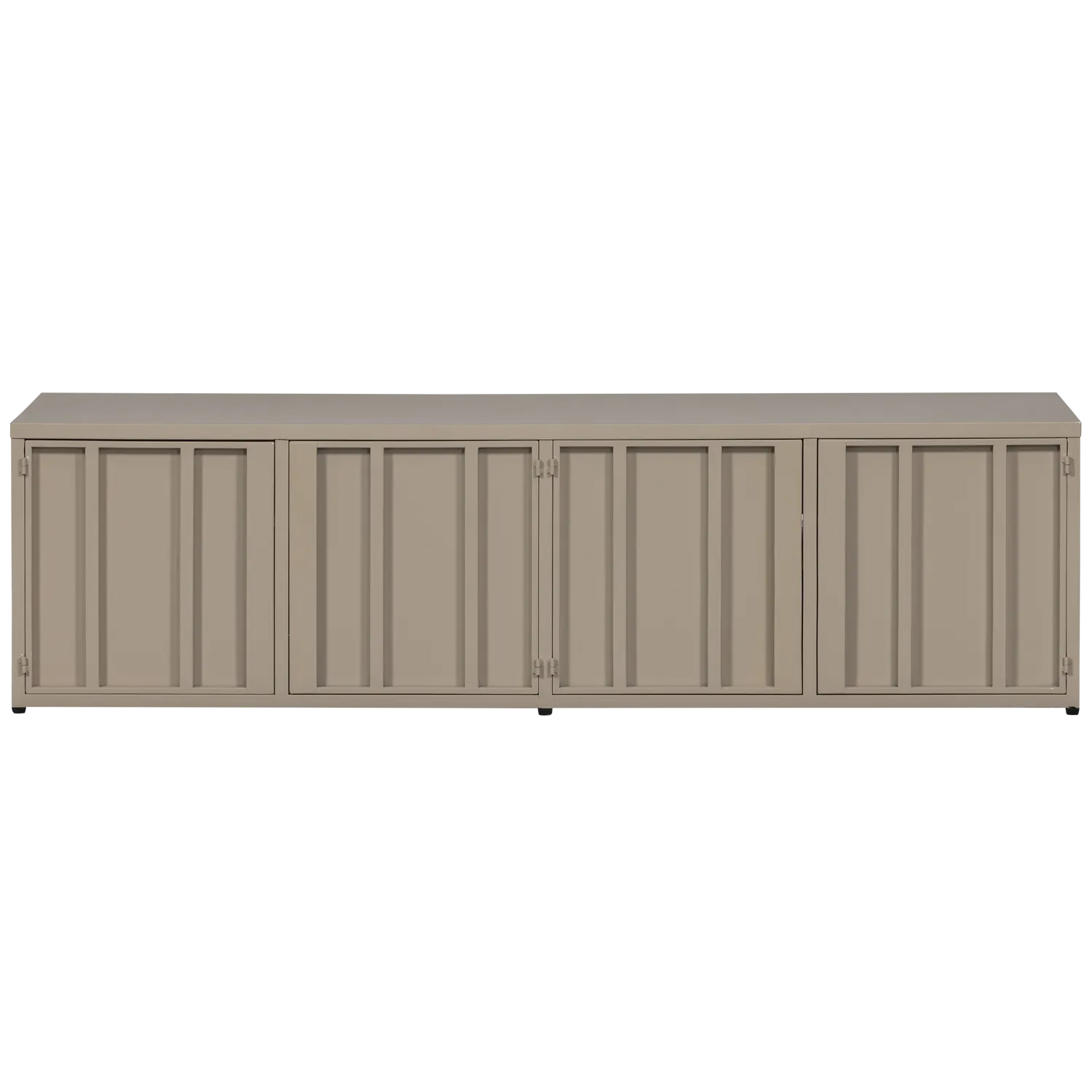 Woood Level Dressoir TV Meubel Metaal Zand 44x160cm - KwaliteitWonen.nl