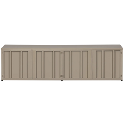 Woood Level Dressoir TV Meubel Metaal Zand 44x160cm - KwaliteitWonen.nl