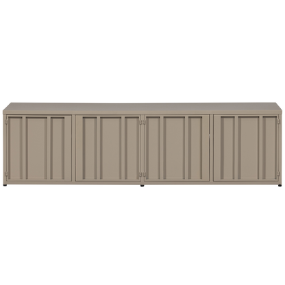 Woood Level Tv Meubel Metaal Zand 44 X160 Cm-Kwaliteitwonen.nl