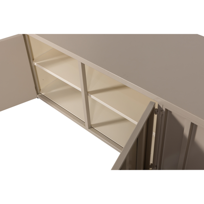 Woood Level Tv Meubel Metaal Zand 44 X160 Cm-Kwaliteitwonen.nl