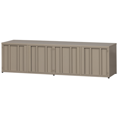 Woood Level Tv Meubel Metaal Zand 44 X160 Cm-Kwaliteitwonen.nl