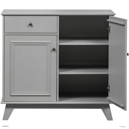 Woood Lily Dressoir Opbergkast 1 Lade + 2 Deuren Grenen Clay [Fsc] - KwaliteitWonen.nl