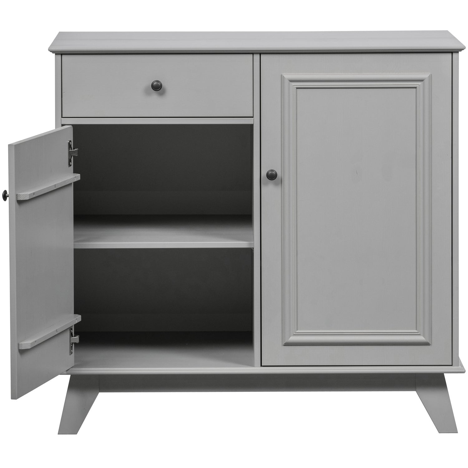 Woood Lily Dressoir Opbergkast 1 Lade + 2 Deuren Grenen Clay [Fsc] - KwaliteitWonen.nl