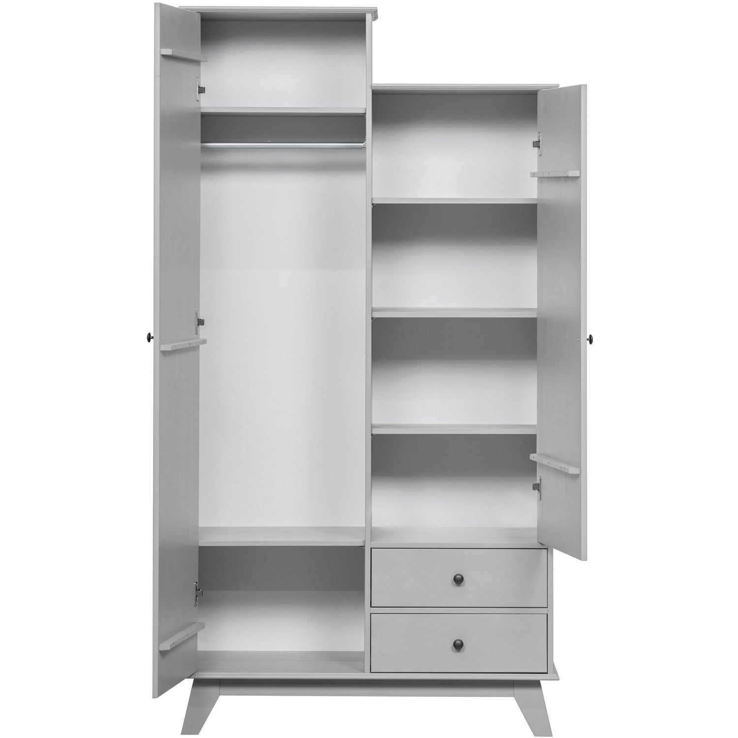 Woood Lily Kledingkast Grenen Clay [Fsc] - KwaliteitWonen.nl
