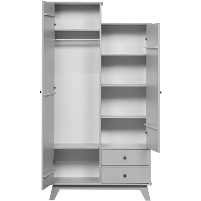 Woood Lily Kledingkast Grenen Clay [Fsc] - KwaliteitWonen.nl