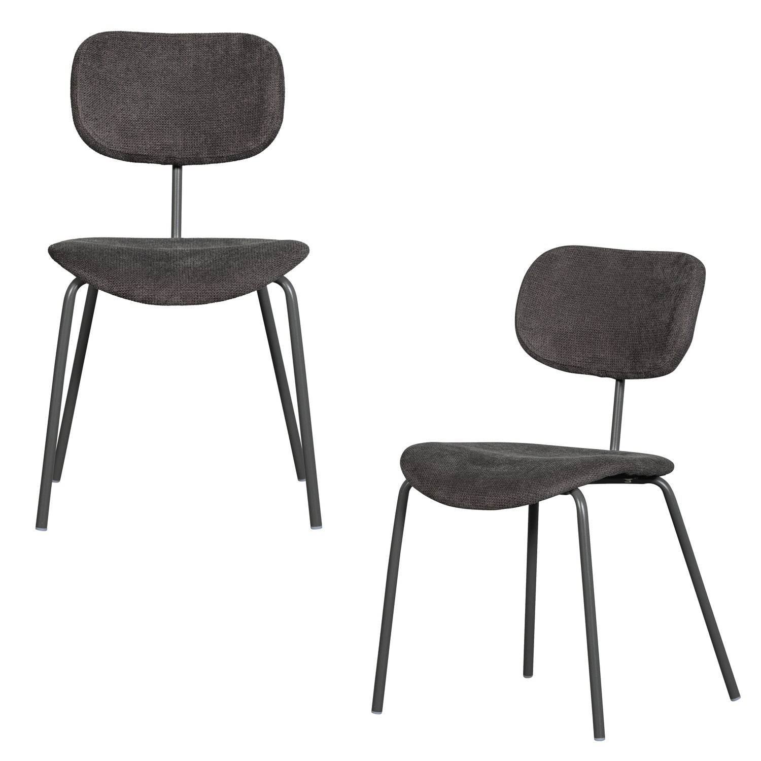Woood Link Eetkamerstoel Bruin Grijs - KwaliteitWonen.nl
