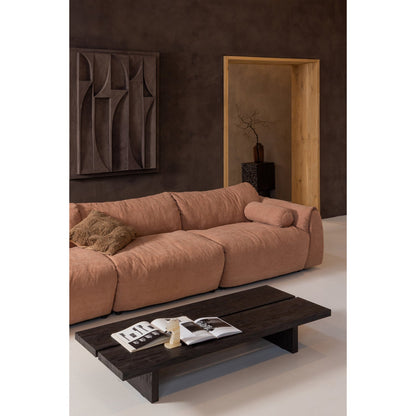 Woood Lion Salontafel MDF Donkerbruin 140x60cm - KwaliteitWonen.nl