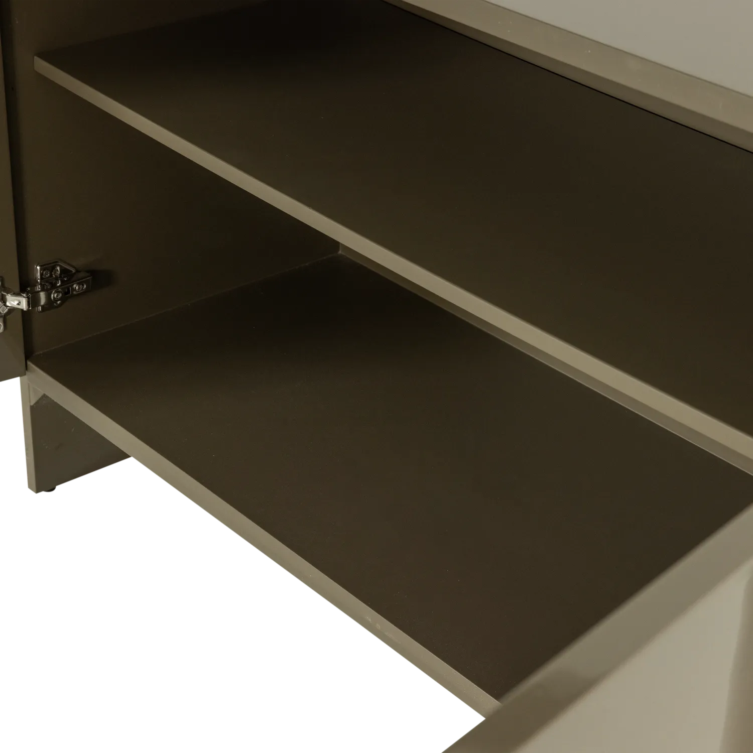 Woood Liora Tv Meubel/Dressoir Hout Hoogglans Groen [Fsc] - KwaliteitWonen.nl
