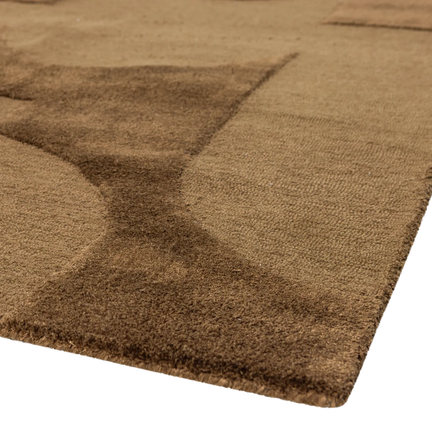 Woood Livo Vloerkleed Viscose/Wol Bruin 170x240cm - KwaliteitWonen.nl