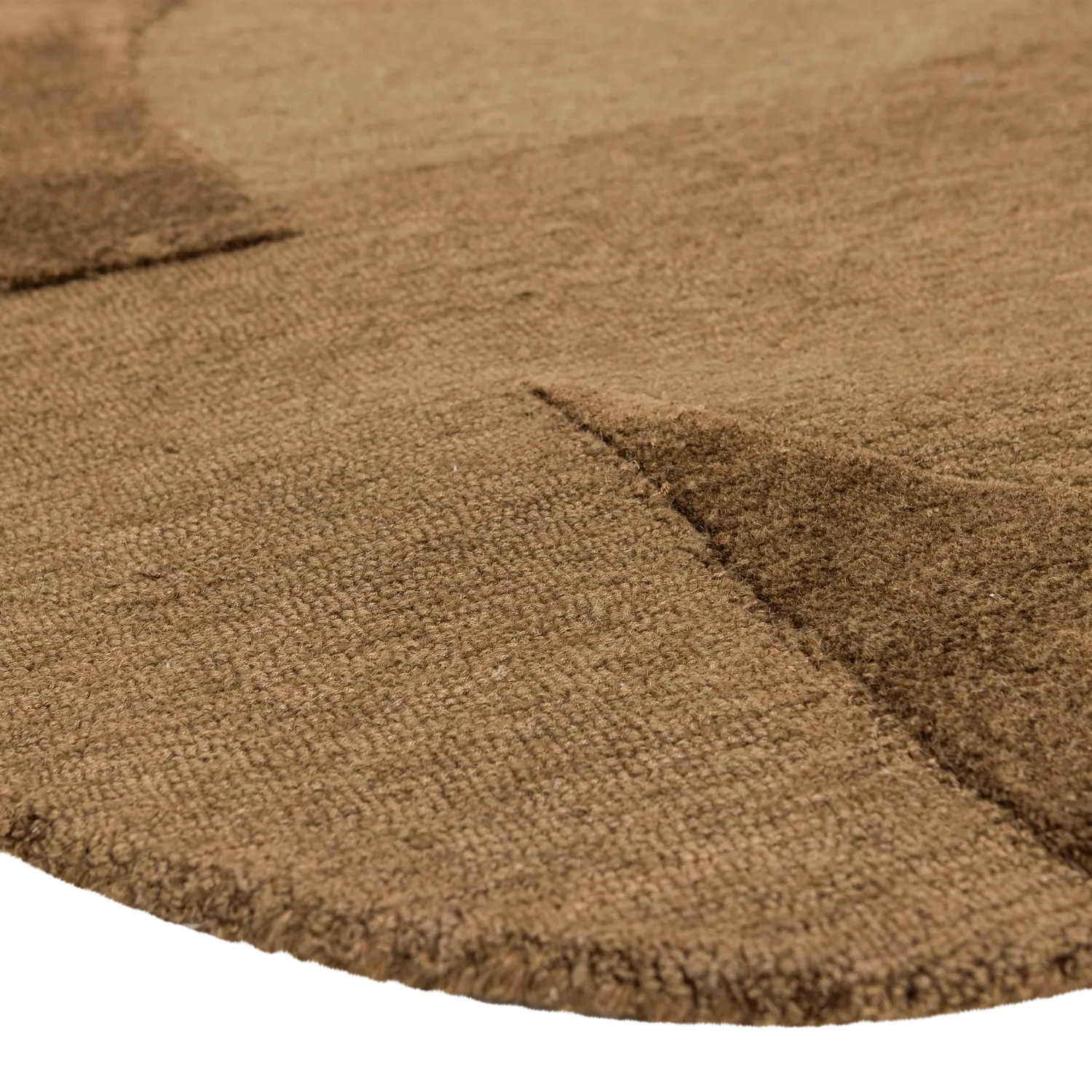 Woood Livo Vloerkleed Viscose/Wol Bruin 170x240cm - KwaliteitWonen.nl