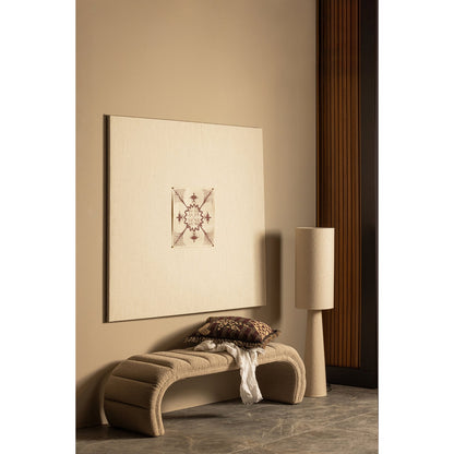 Woood Loft Vloerlamp Metaal/Boucle Naturel 130 Xo30 Cm - KwaliteitWonen.nl