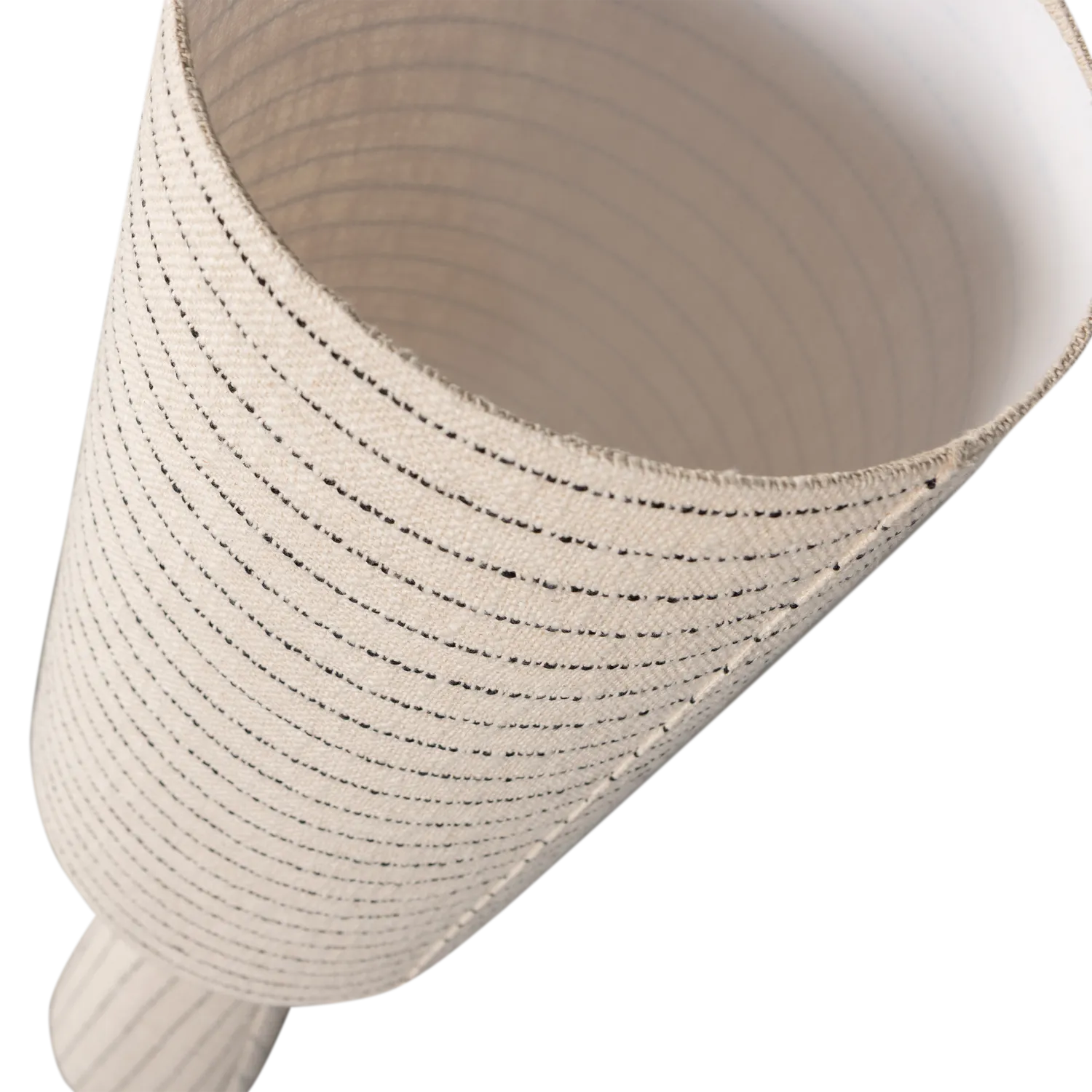 Woood Loft Vloerlamp Metaal/Boucle Naturel Met Strepen 130x O30 Cm - KwaliteitWonen.nl