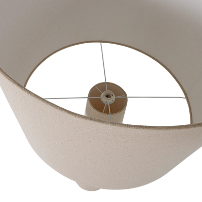 Woood Loft Vloerlamp Xxl Metaal/Boucle Naturel 160 Xo70 Cm - KwaliteitWonen.nl