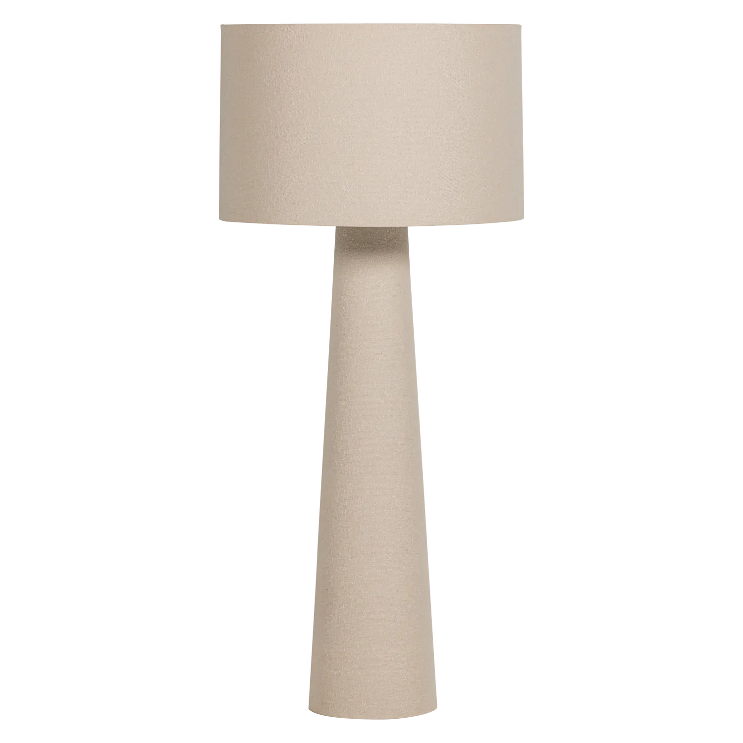 Woood Loft Vloerlamp Xxl Metaal/Boucle Naturel 160 Xo70 Cm - KwaliteitWonen.nl