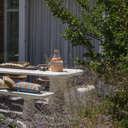 Woood Loggia Tuintafel 200 X100 Cm Vezelversterkte Polymeer Naturel - KwaliteitWonen.nl