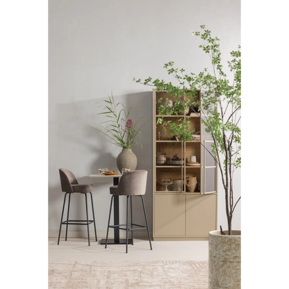 Woood Lovi Vloerkleed Polyester/Katoen Taupe 170x240cm - KwaliteitWonen.nl