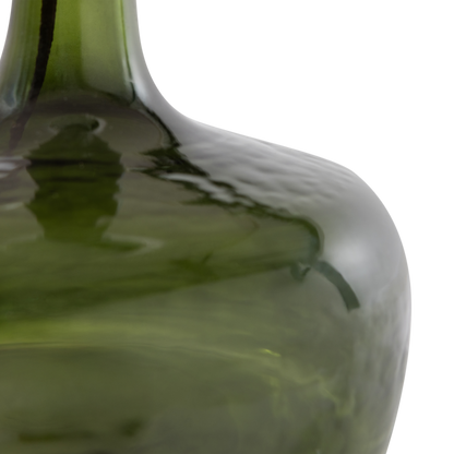 Woood Luma Tafellamp Glas Groen Kap Naturel - KwaliteitWonen.nl