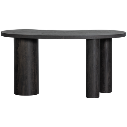 Woood Maan Organisch Sidetable Bureau MDF Donkerbruin - KwaliteitWonen.nl