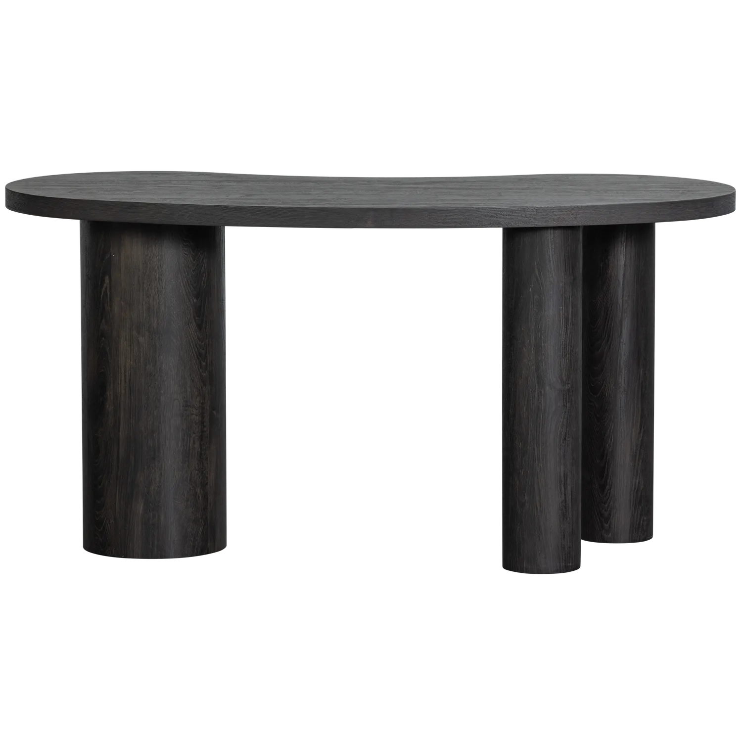 Woood Maan Organisch Sidetable Bureau MDF Donkerbruin - KwaliteitWonen.nl