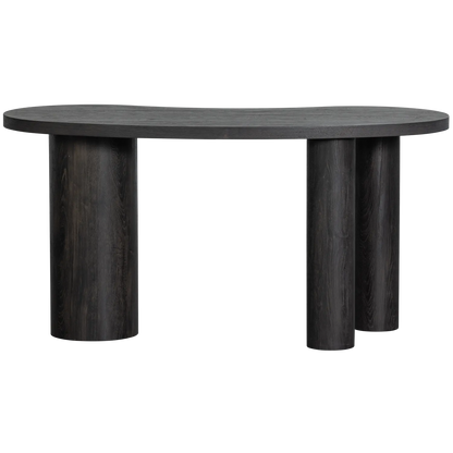 Woood Maan Organisch Sidetable Bureau MDF Donkerbruin - KwaliteitWonen.nl