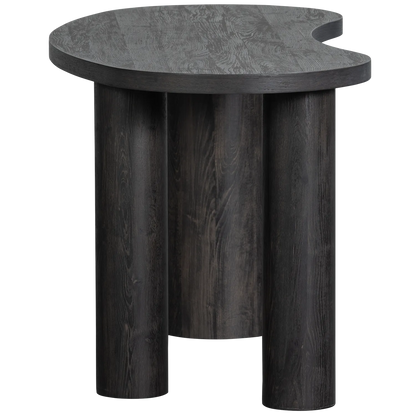 Woood Maan Organisch Sidetable Bureau MDF Donkerbruin - KwaliteitWonen.nl