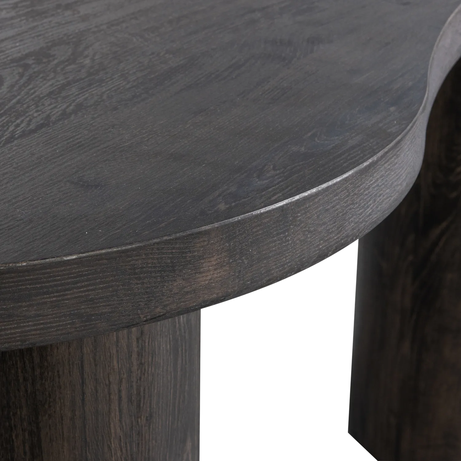 Woood Maan Organisch Sidetable Bureau MDF Donkerbruin - KwaliteitWonen.nl