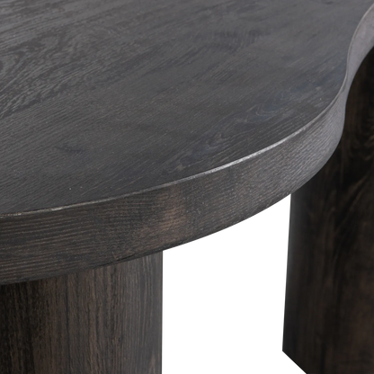 Woood Maan Organisch Sidetable Bureau MDF Donkerbruin - KwaliteitWonen.nl
