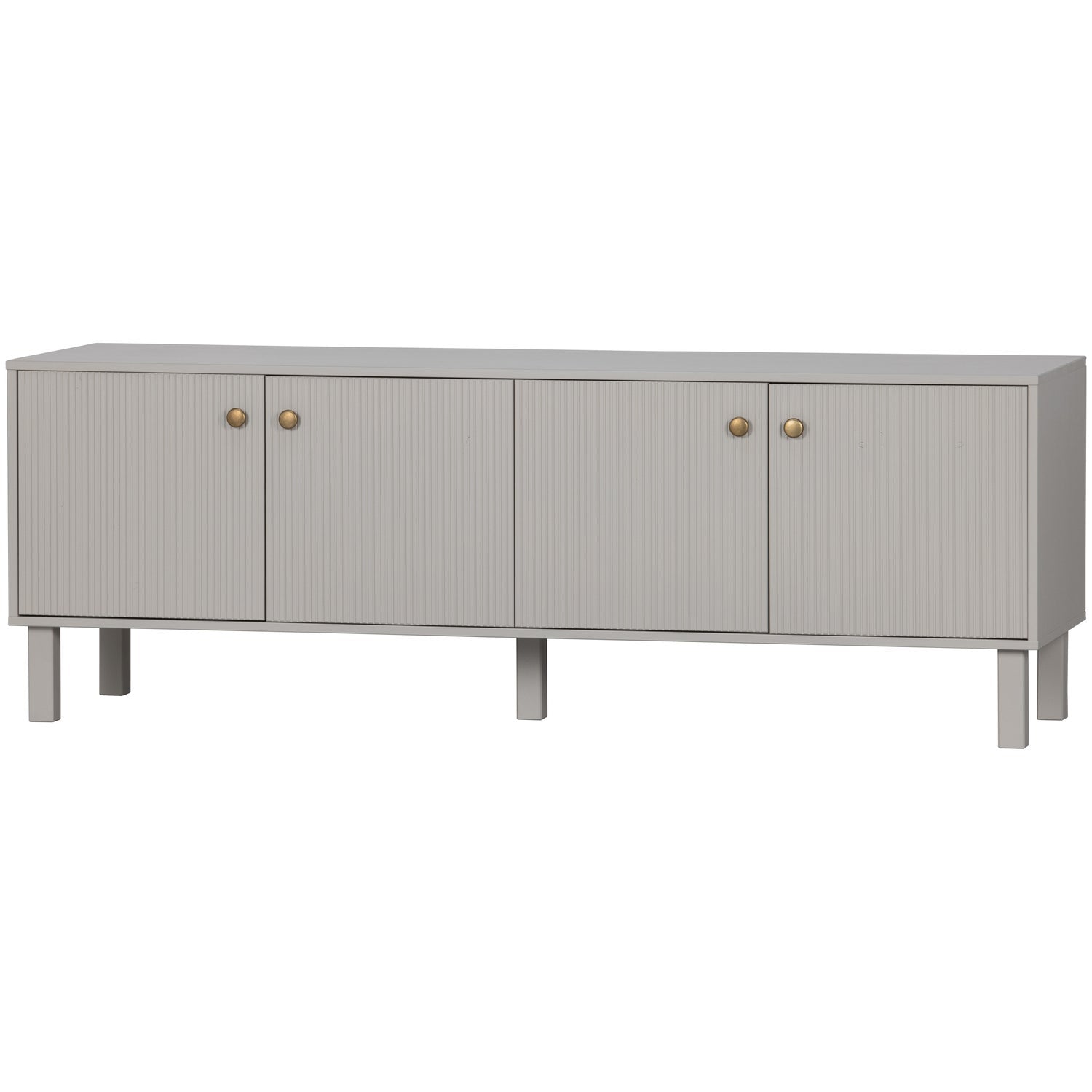 Woood Madu Dressoir TV Meubel Grenen Wolkengrijs [Fsc] - KwaliteitWonen.nl