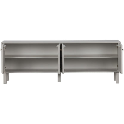 Woood Madu Dressoir TV Meubel Grenen Wolkengrijs [Fsc] - KwaliteitWonen.nl
