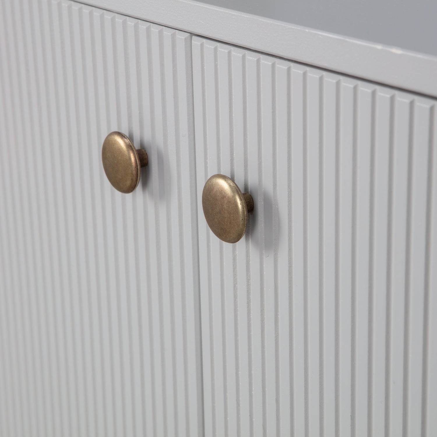 Woood Madu Dressoir TV Meubel Grenen Wolkengrijs [Fsc] - KwaliteitWonen.nl
