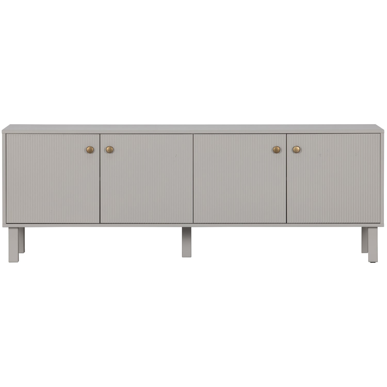 Woood Madu Dressoir TV Meubel Grenen Wolkengrijs [Fsc] - KwaliteitWonen.nl
