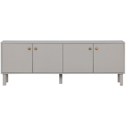 Woood Madu Dressoir TV Meubel Grenen Wolkengrijs [Fsc] - KwaliteitWonen.nl