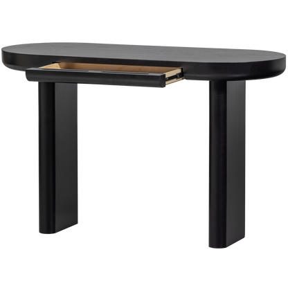 Woood Mael Bureau Sidetable Fineer Zwart - KwaliteitWonen.nl