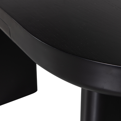 Woood Mael Bureau Sidetable Fineer Zwart - KwaliteitWonen.nl