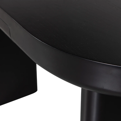 Woood Mael Bureau Sidetable Fineer Zwart - KwaliteitWonen.nl