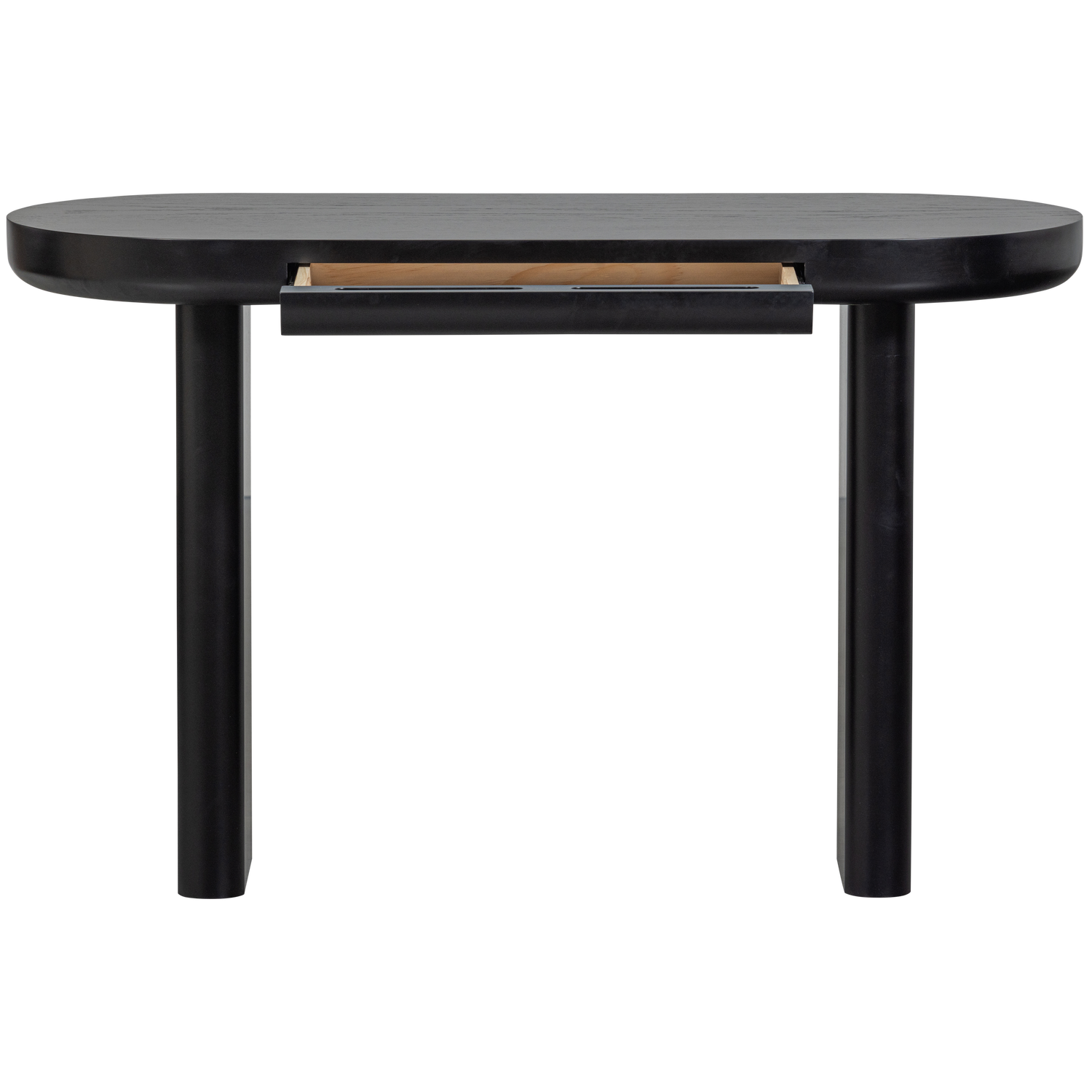 Woood Mael Bureau Sidetable Fineer Zwart - KwaliteitWonen.nl