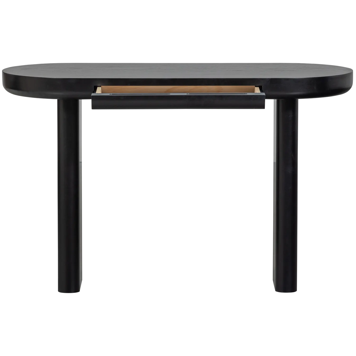 Woood Mael Bureau Sidetable Fineer Zwart - KwaliteitWonen.nl