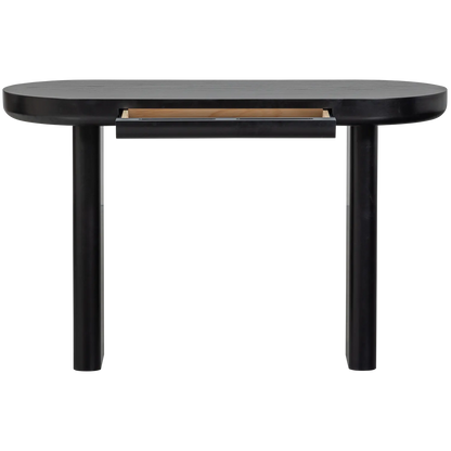 Woood Mael Bureau Sidetable Fineer Zwart - KwaliteitWonen.nl