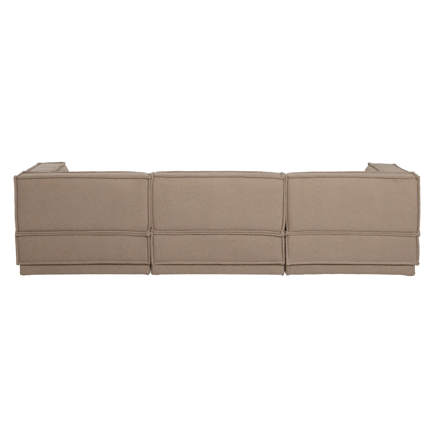Woood Manu Chaise Longue Bank Links Teddy Taupe [Fsc] - KwaliteitWonen.nl