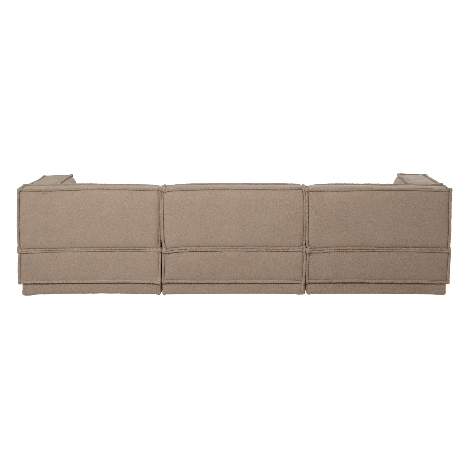 Woood Manu Chaise Longue Bank Rechts Teddy Taupe [Fsc] - KwaliteitWonen.nl