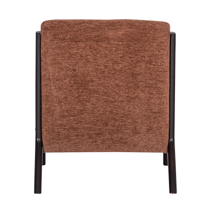 Woood Mark Fauteuil Chenille Bruin - KwaliteitWonen.nl