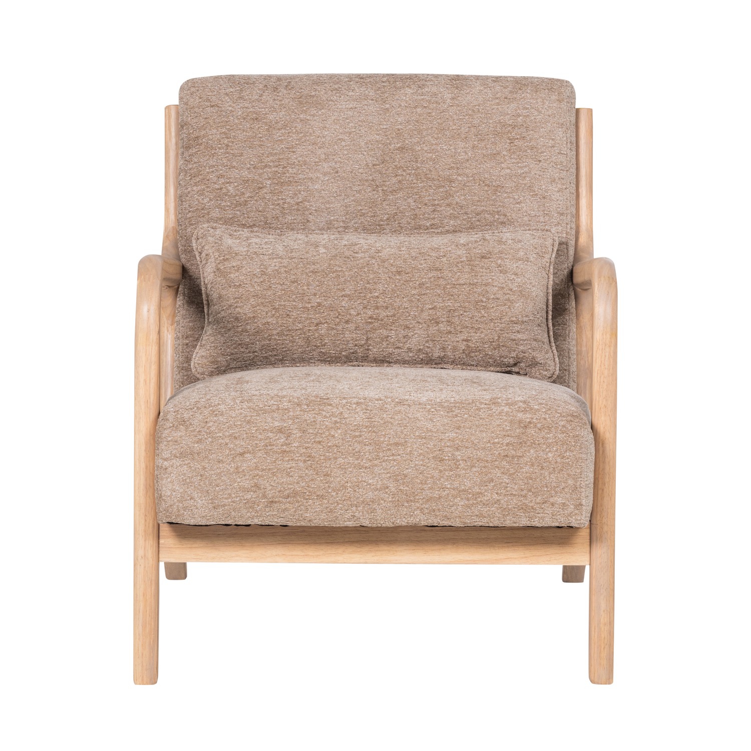 Woood Mark Fauteuil Chenille Zand-Kwaliteitwonen.nl