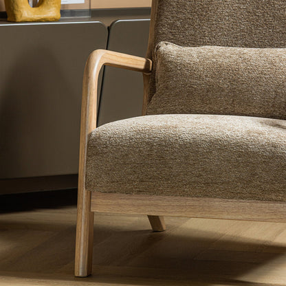 Woood Mark Fauteuil Chenille Zand - KwaliteitWonen.nl