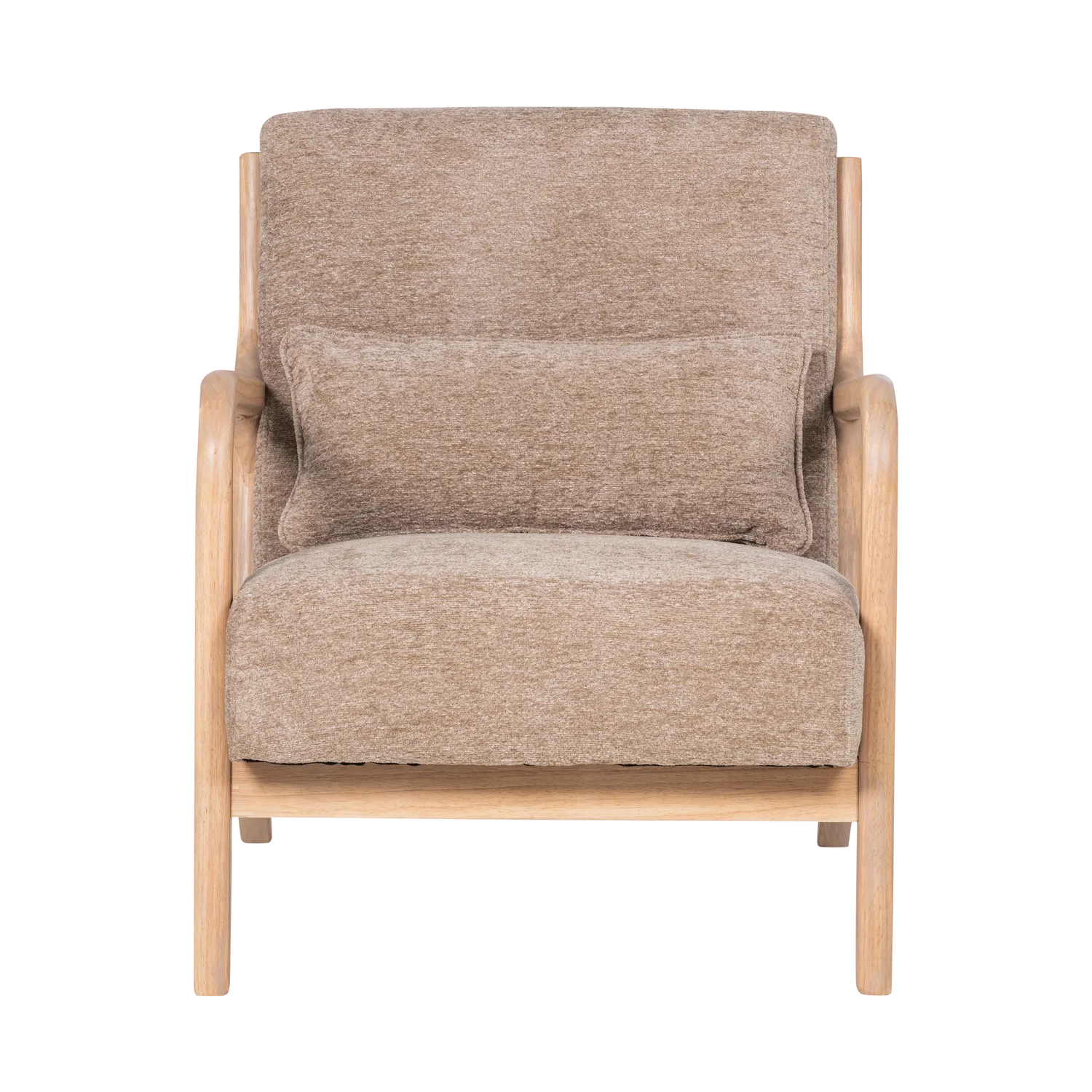 Woood Mark Fauteuil Chenille Zand - KwaliteitWonen.nl