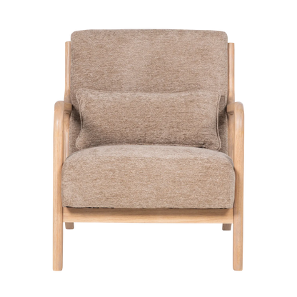 Woood Mark Fauteuil Chenille Zand - KwaliteitWonen.nl