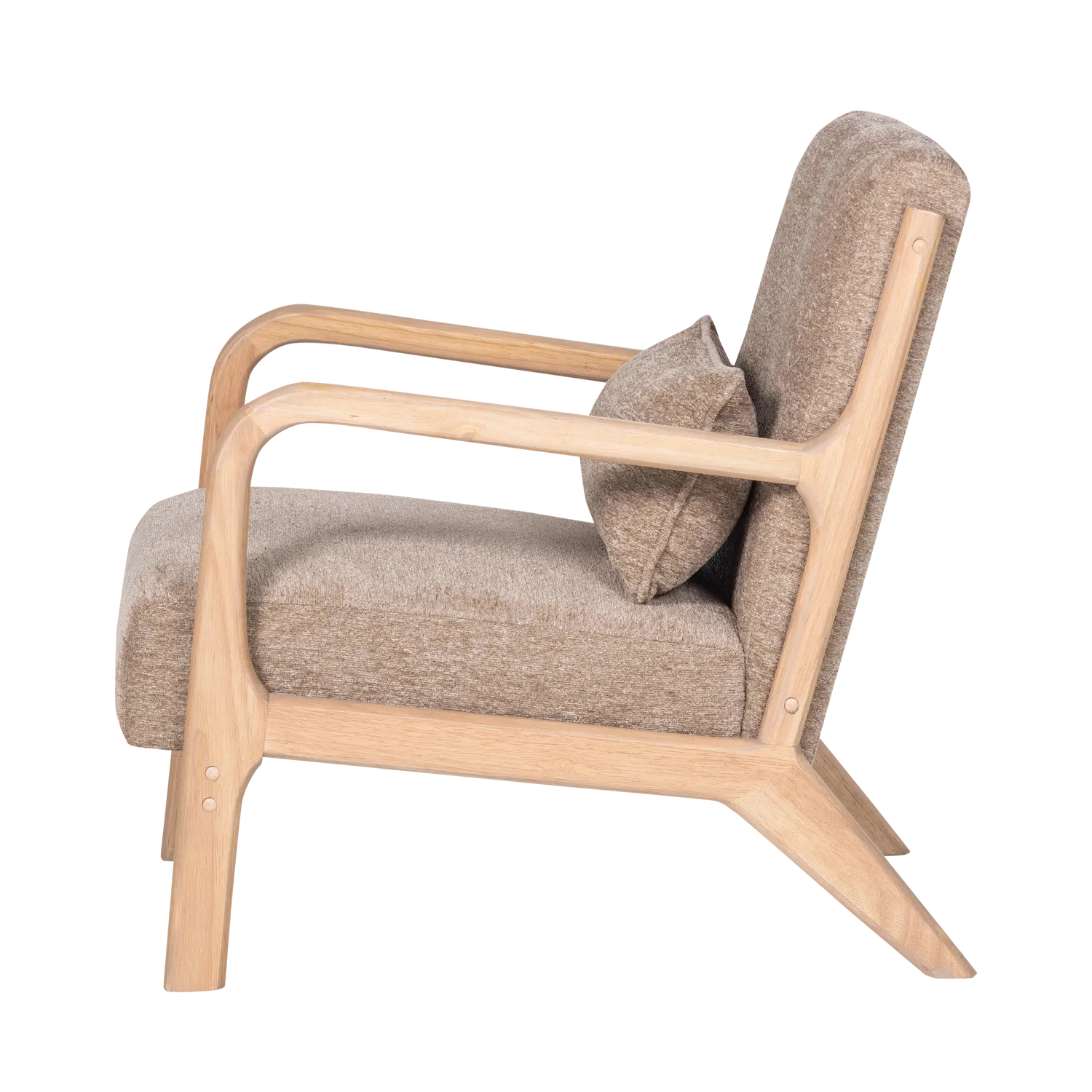 Woood Mark Fauteuil Chenille Zand - KwaliteitWonen.nl