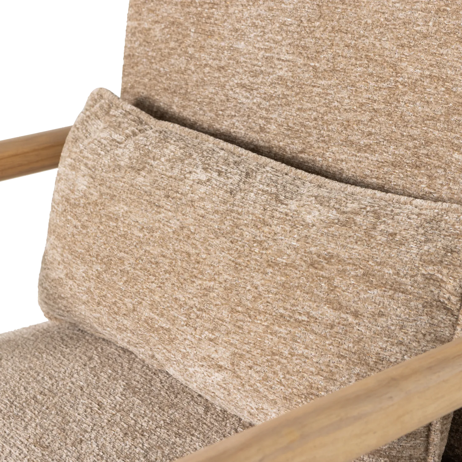 Woood Mark Fauteuil Chenille Zand - KwaliteitWonen.nl