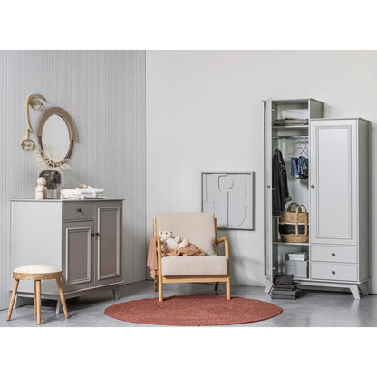 Woood Mark Fauteuil Geweven Stof Naturel - KwaliteitWonen.nl