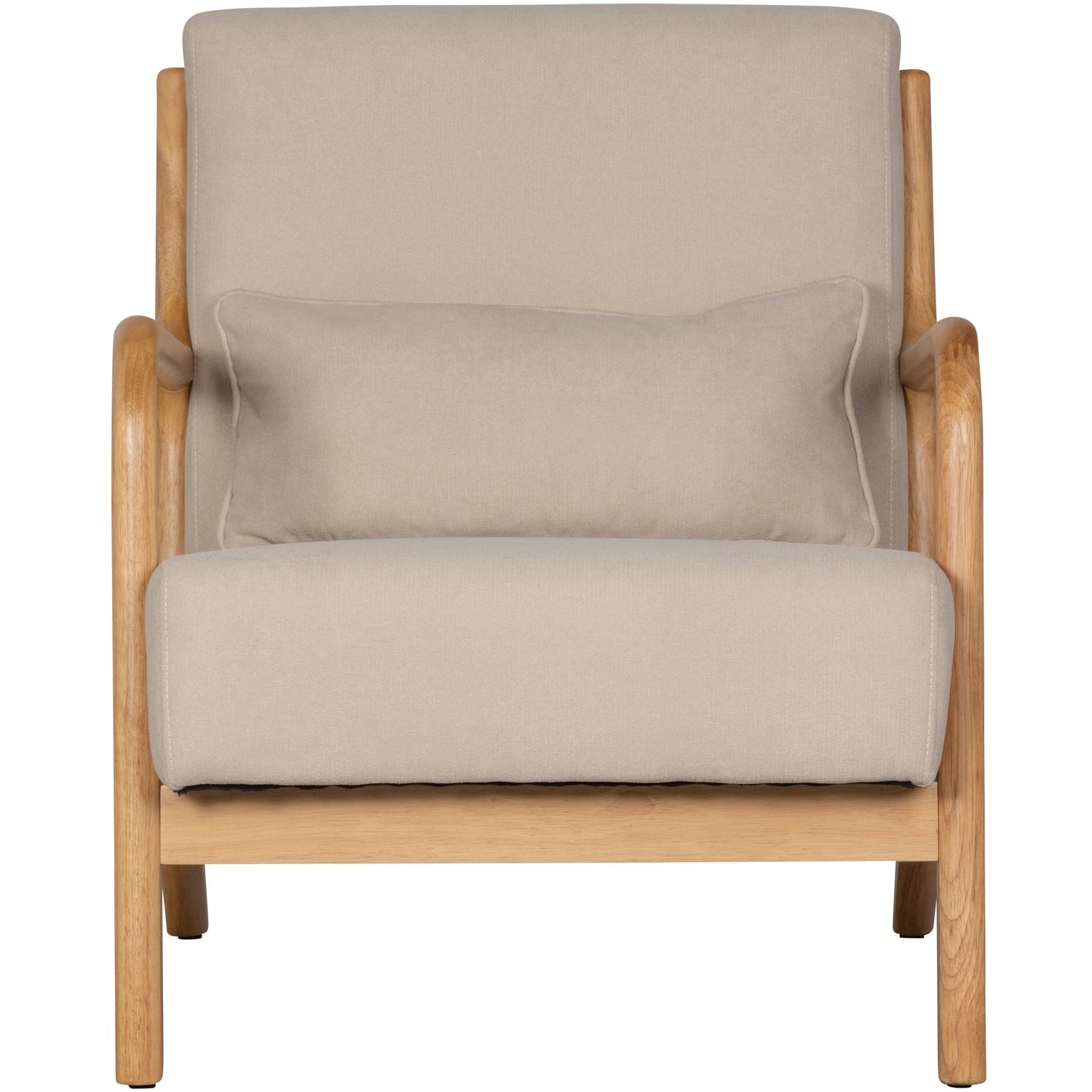 Woood Mark Fauteuil Geweven Stof Naturel - KwaliteitWonen.nl